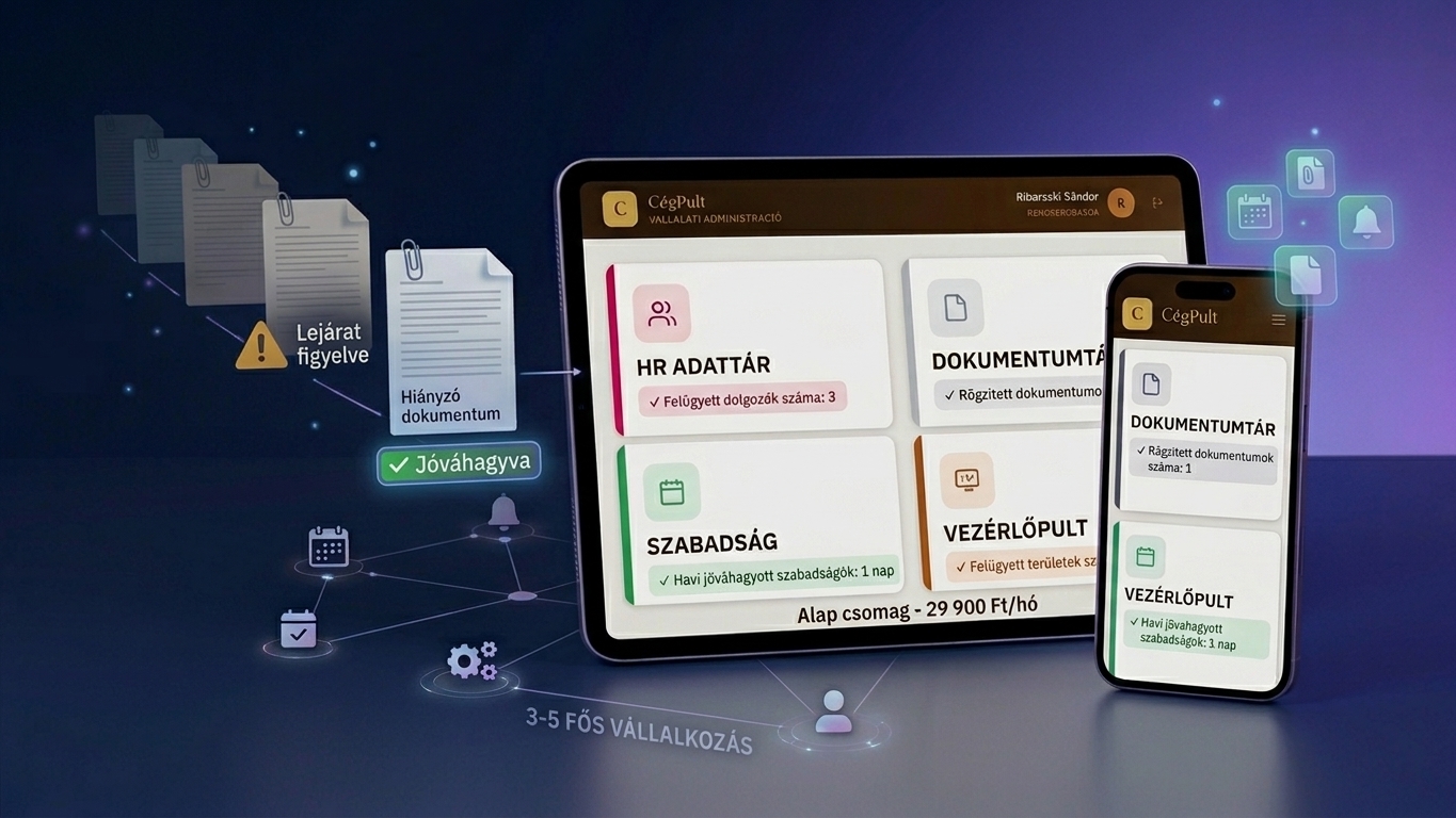 CégPult szabadságkezelés mobilon